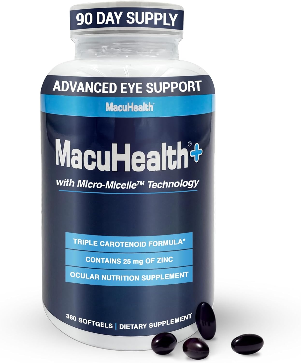 Macuhealth Plus+ Adult Eye Vitamin Supplement, 90 Day